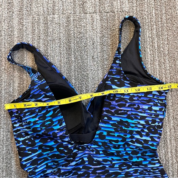 Miraclesuit Swimsuit Purrfection Crossover One Piece Animal Print 10 12 - Picture 6 of 7